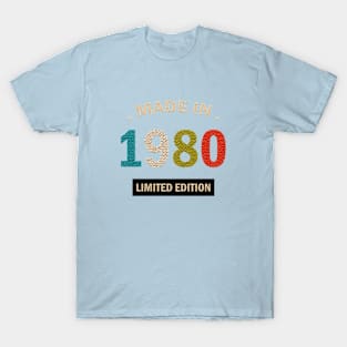 made in 1980 T shirt T-Shirt